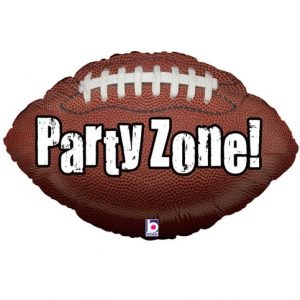 29" Party Zone - Football Shape - Foil Balloon
