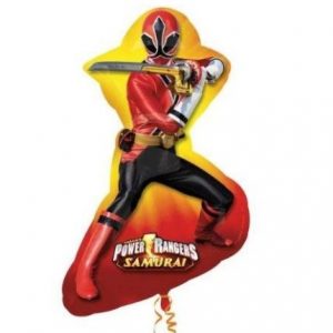 35" Power Rangers Red Ranger Shape - All Occasion - Foil Balloon