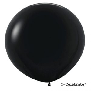 Black Latex Balloon - 2-Celebrate