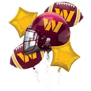 NFL - Washington Commanders Football - Foil Balloon Bouquet