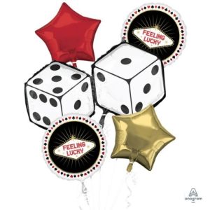 Feeling Lucky Casino Night Bouquet - Foil Balloons